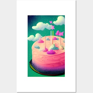 Whimsical Cupcake Series Posters and Art